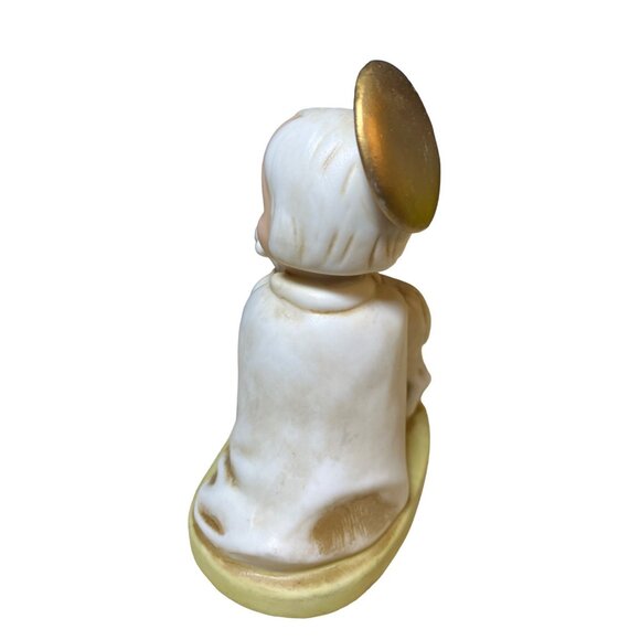 Homco Figurine Angel Shepard Lamb 5605 Collectible Porcelain Bisque - Picture 6 of 9